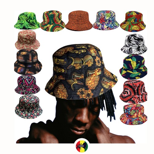 Bucket hat cap fashion print - fashion,